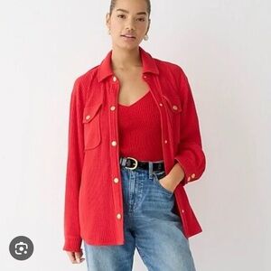 NWT J. Crew Waffle Shirt Jacket